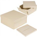Pudełko prezentowe składane 30 x 30 x 14 cm, składane Kremowe - obrazek 5