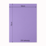 Bibuła ozdobna MG w arkuszach 50x75cm - Fioletowy, 250 szt. - obrazek 6