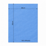 Bibuła ozdobna w arkuszach 38x50cm - Niebieska Ciemna, 100 szt. - obrazek 6