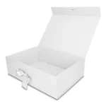 Pudełko Prezentowe Wstążka Silk Touch Białe  350x250x110mm