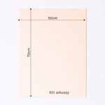 Bibuła ozdobna w arkuszach 50x70cm - Kość Słoniowa, 100 szt. - obrazek 6