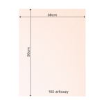 Bibuła ozdobna w arkuszach 38x50cm - Kość Słoniowa, 100 szt. - obrazek 6