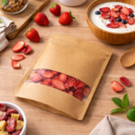 Doypack Papier Kraft 270x160x80 - 750ml - małe okienko -25 szt. - obrazek 6