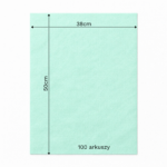 Bibuła ozdobna w arkuszach 38x50cm - Miętowy, 100 szt. - obrazek 6
