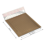 Koperta bąbelkowa kolorowa METALLIC COFFEE GOLD 180x230mm - obrazek 4