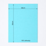 Bibuła ozdobna w arkuszach 38x50cm - Turkusowa, 100 szt. - obrazek 6