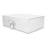 Pudełko Prezentowe Wstążka Silk Touch Białe 245x180x80mm + nadruk - obrazek 2