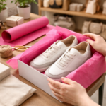 Bibuła ozdobna w arkuszach 38x50cm - Różowa Ciemna, 100 szt. - obrazek 8