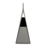 Pudełko Prezentowe Trójkąt Silk Touch Szare 250x110x240mm - obrazek 2