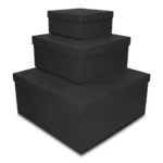 Pudełko prezentowe składane 30 x 30 x 14 cm, składane Czarny Matowy - obrazek 5