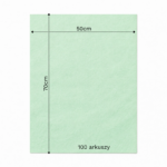 Bibuła ozdobna w arkuszach 50x70cm - Miętowa, 100 szt. - obrazek 6