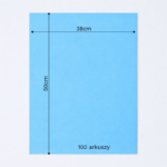 Bibuła ozdobna w arkuszach 38x50cm - Niebieska Jasna, 100 szt. - obrazek 6