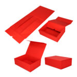 Pudełko Prezentowe, Magnetyczne - czerwone 245×180×80 mm + nadruk - obrazek 5