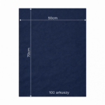 Bibuła ozdobna w arkuszach 50x70cm - Elegancki Granat, 100 szt. - obrazek 6