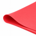 Bibuła ozdobna w arkuszach 38x50cm - Czerwona, 100 szt. - obrazek 3