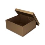 Pudełko składane EASYBOX Plus 220x220x100 Złoty Ciemny + nadruk - obrazek 3