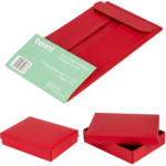 Pudełko ozdobne, składane 145x105x50 Czerwony Perłowy - 5 szt.