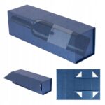 Pudełko na wino  magnetyczne składane EASYBOX PLUS 100x100x350 Granatowy - obrazek 5