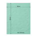 Bibuła ozdobna w arkuszach 38x50cm - Pastelowy Miętowy, 100 szt. - obrazek 6