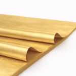 Bibuła ozdobna w arkuszach 38x50cm - Złoty, 100 szt.