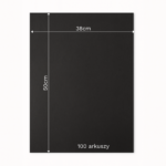 Bibuła ozdobna w arkuszach 38x50cm - Czarna, 100 szt. - obrazek 6