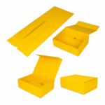 Pudełko Prezentowe, Magnetyczne - Żółte 245x180x80mm + nadruk - obrazek 5