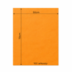 Bibuła ozdobna w arkuszach 50x70cm - Mandarynka, 100 szt. - obrazek 6