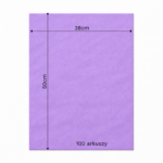 Bibuła ozdobna w arkuszach 38x50cm - Fioletowa, 100 szt. - obrazek 6