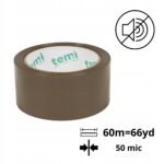 Taśma Pakowa Brązowa Cichoodwijalna 48mmx60m - obrazek 5