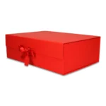 Pudełko Prezentowe Wstążka Silk Touch Czerwone  245x180x80mm - obrazek 2