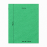 Bibuła ozdobna w arkuszach 50x70cm - Zielona, 100 szt. - obrazek 6