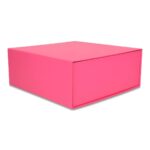 Pudełko Prezentowe Silk Touch Magenta 250x250x100mm + nadruk - obrazek 2