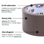 Taśma Pakowa Brązowa 48mmx45m PackME - obrazek 11