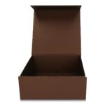 Pudełko Prezentowe Silk Touch Brązowe 250x250x100mm + nadruk - obrazek 4