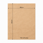 Bibuła ozdobna w arkuszach 38x50cm - Kraft, 100 szt. - obrazek 6