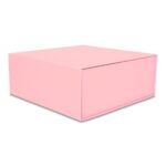 Pudełko Prezentowe Silk Touch Różowe Jasne 250x250x100mm + nadruk - obrazek 2