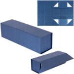 Pudełko na wino  magnetyczne składane EASYBOX PLUS 100x100x350 Granatowy - obrazek 7