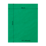 Bibuła ozdobna w arkuszach 38x50cm - Szmaragdowa Zieleń, 100 szt. - obrazek 6