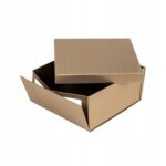 Pudełko prezentowe składane 30 x 30 x 14 cm, składane Złoty Ciemny - obrazek 6