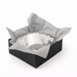 Bibuła ozdobna w arkuszach 38x50cm - Szara, 100 szt. - obrazek 4