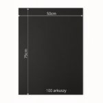 Bibuła ozdobna MG w arkuszach 50x75cm - Czarny, 100 szt. - obrazek 6