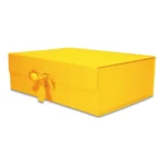 Pudełko Prezentowe Wstążka Silk Touch Żółte  245x180x80mm - obrazek 2