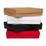 Pudełko ozdobne, składane 145x105x50 Czerwony Perłowy - 5 szt. - obrazek 5