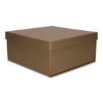 Pudełko prezentowe składane 30 x 30 x 14 cm, składane Złoty Ciemny - obrazek 2