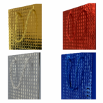 Torba prezentowa M, mix color, zestaw 12 szt. - 26x10x32 cm