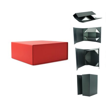 Pudełko magnetyczne składane EASYBOX 230x230x95 czerwony