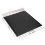 Koperta bąbelkowa B5 kolorowa METALIC BLACK 180x230mm - obrazek 4
