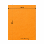 Bibuła ozdobna w arkuszach 38x50cm - Mandarynka, 100 szt. - obrazek 6