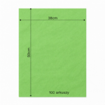 Bibuła ozdobna w arkuszach 38x50cm - Limonka, 100 szt. - obrazek 6