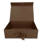 Pudełko Prezentowe Wstążka Silk Touch Brązowe  245x180x80mm - obrazek 3
